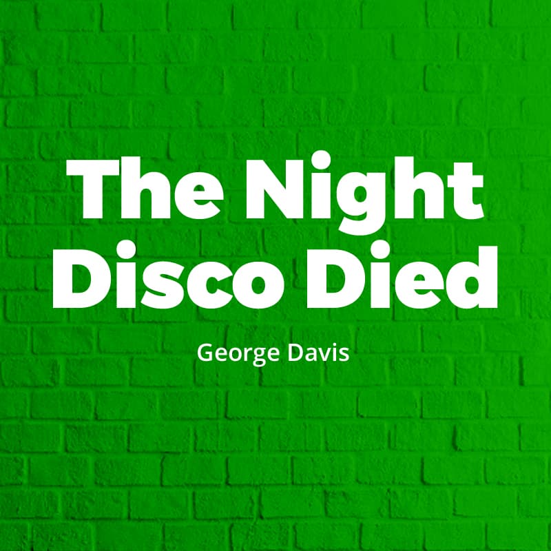 Cover for The Night Disco Died