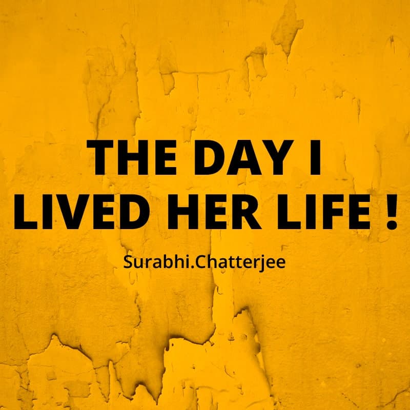 Cover for The day I lived her life !