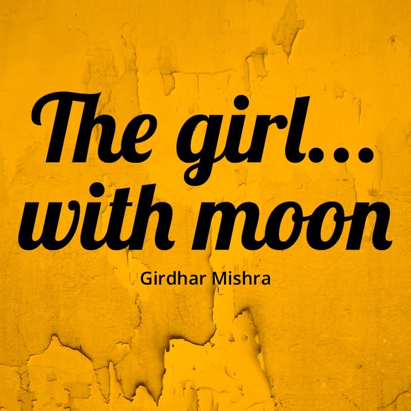 Cover for The girl... with moon