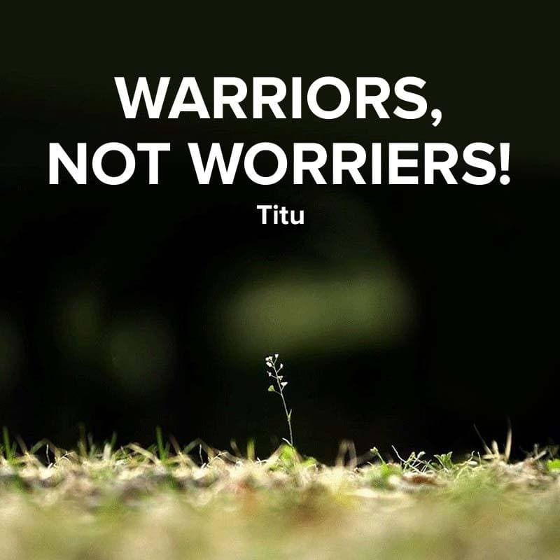 Cover for WARRIORS, NOT WORRIERS!