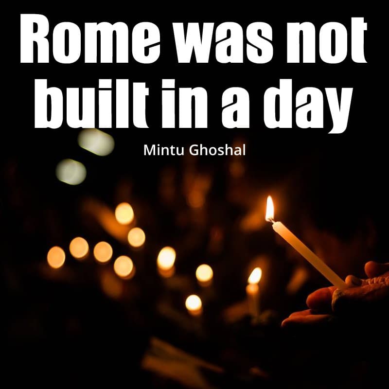 Cover for Rome was not built in a day