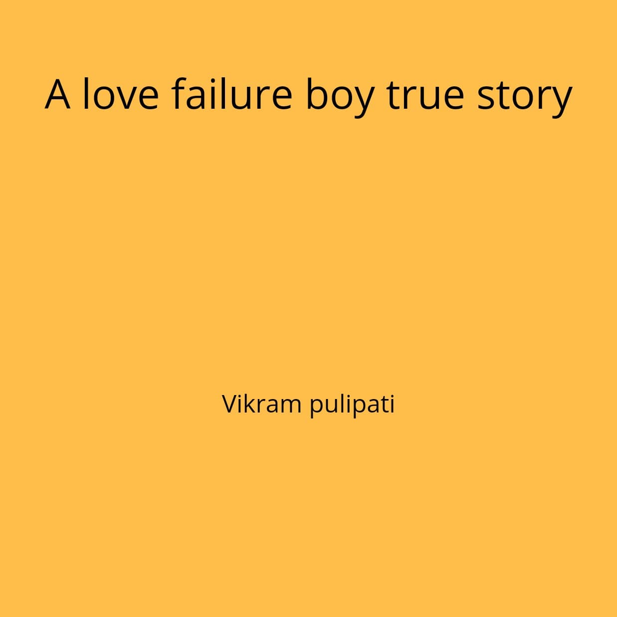 Cover for A Love Failure Boy