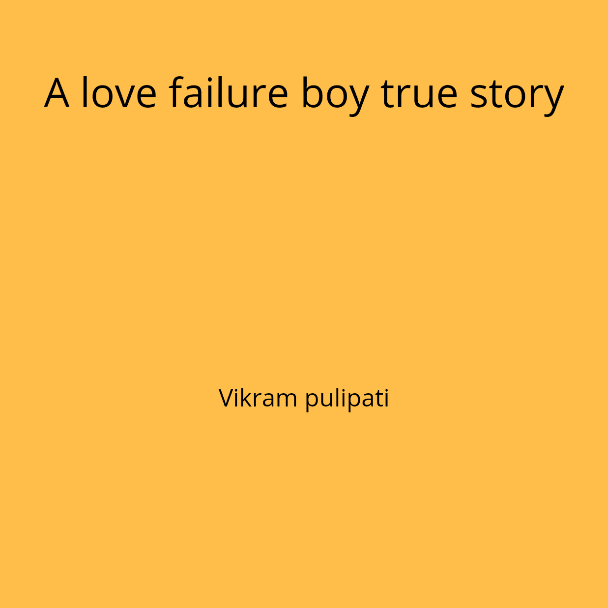 Cover for A Love Failure Boy