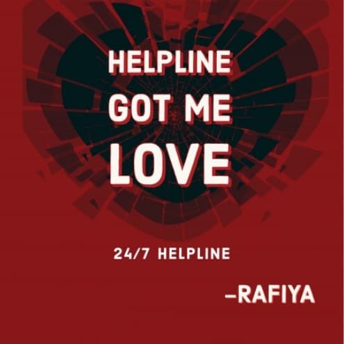 Cover for Helpline got me love