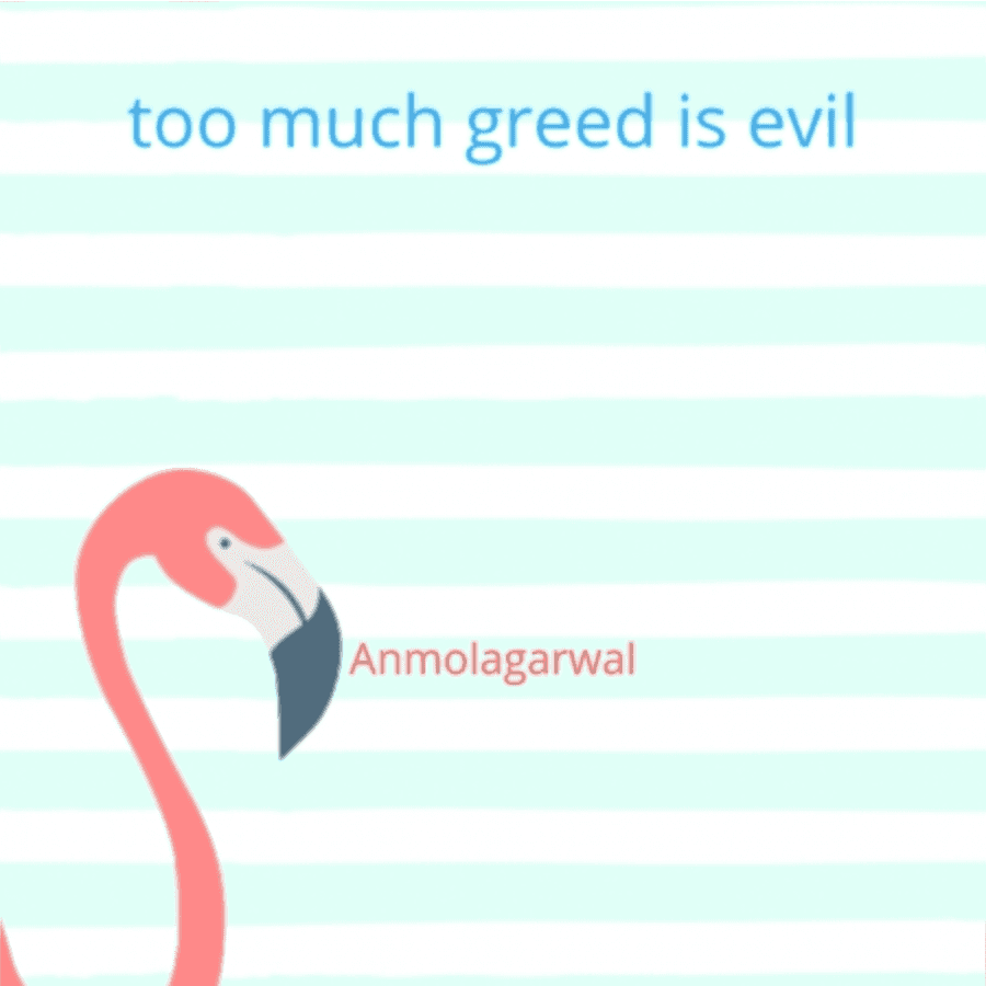 Cover for greed is evil