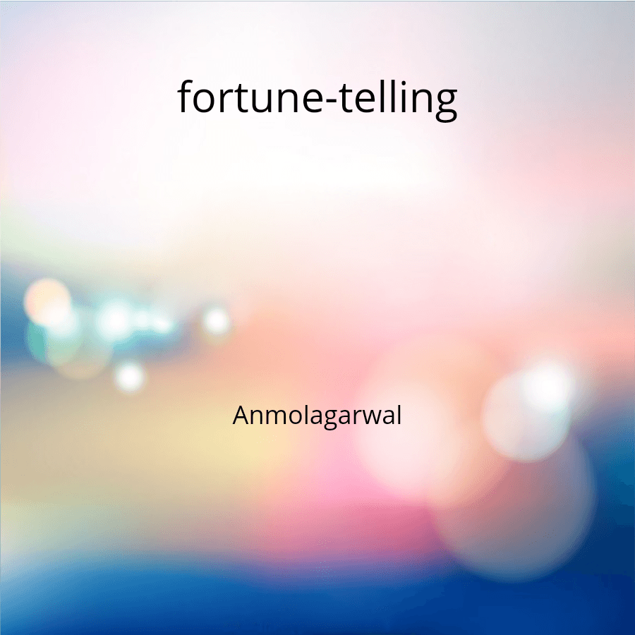 Cover for fortune-telling