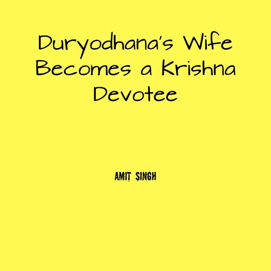 Cover for Duryodhana’s Wife Becomes a Krishna