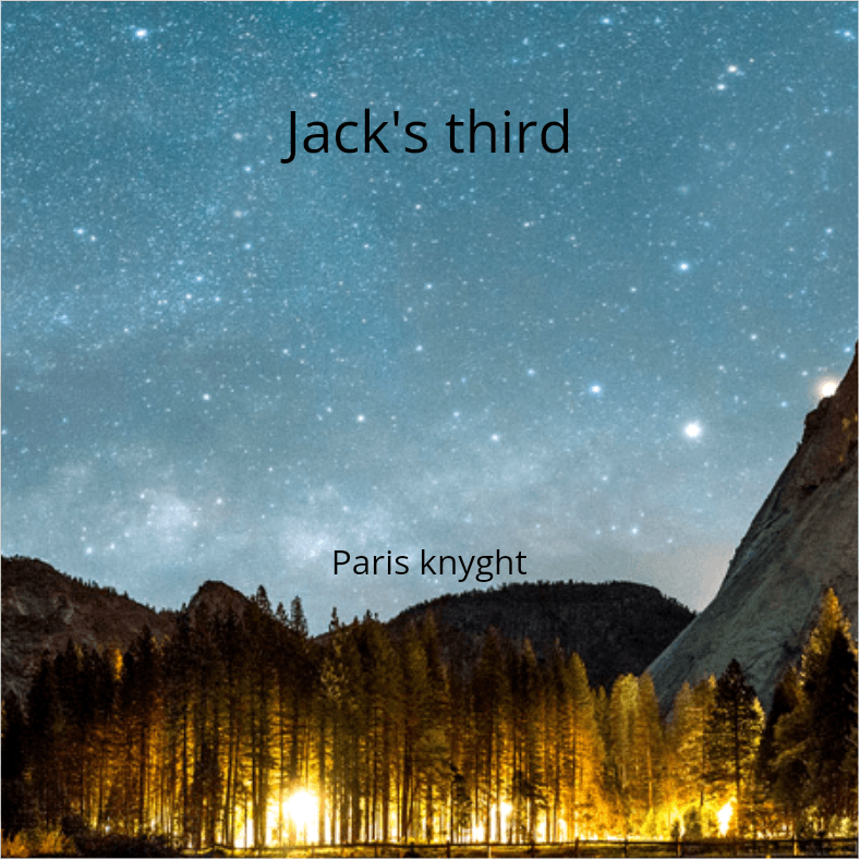 Cover for A few minutes in passing: Jack's third