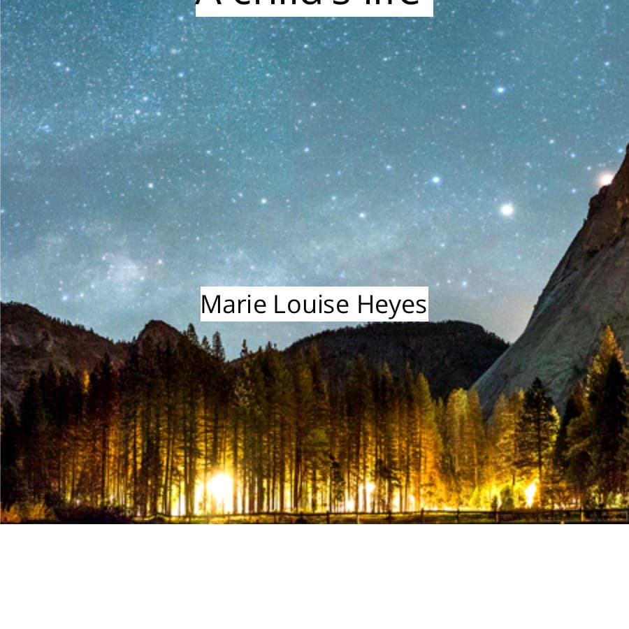 Cover for A child’s life