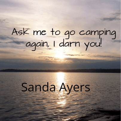 Cover of Ask me to go camping again, I darn you