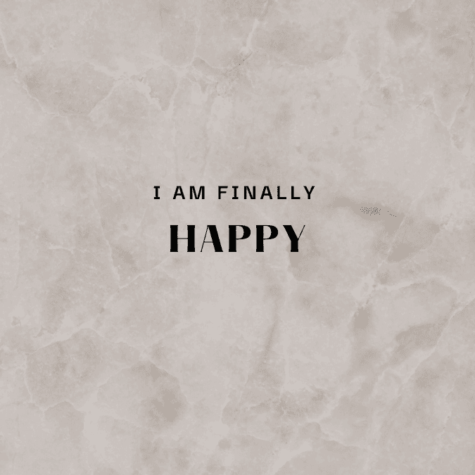 Cover for I am finally happy