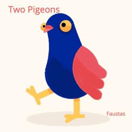 Cover for Two Pigeons