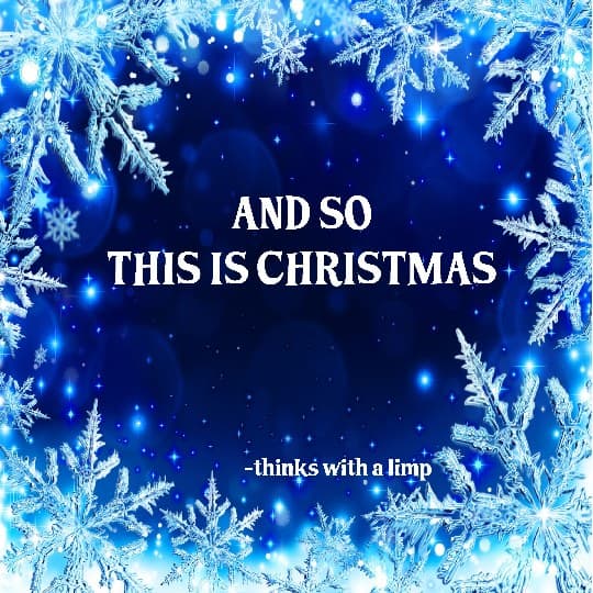 Cover for And so it was Christmas