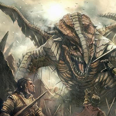 "Dragon's Valor: The Tale of Sir Roland and Lady Elara"