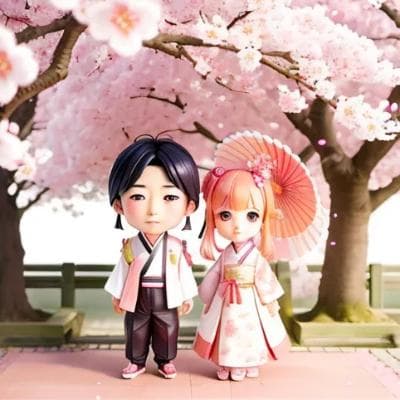 "Blossoms of Love in a Quaint Town"