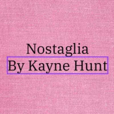 Cover for Nostaglia
