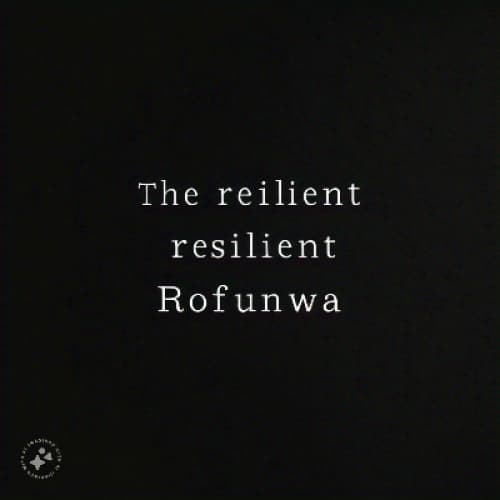 Cover for The resilient Rofunwa