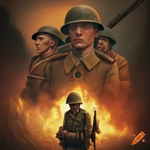 Cover for World war in historical fiction