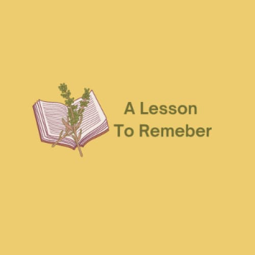 Cover for A  Lesson To Remember