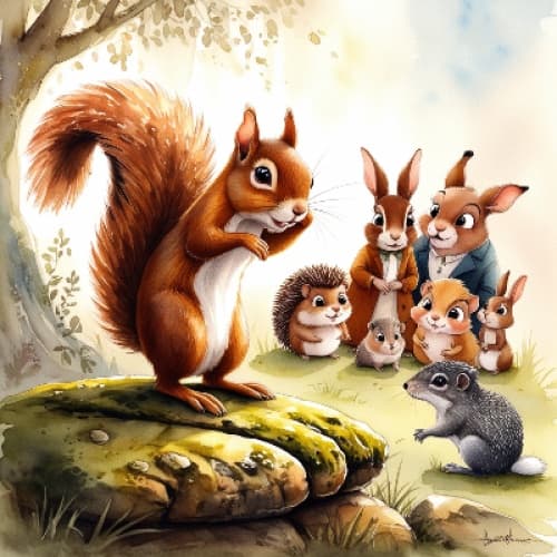 Cover for Title: The Forgetful Squirrel