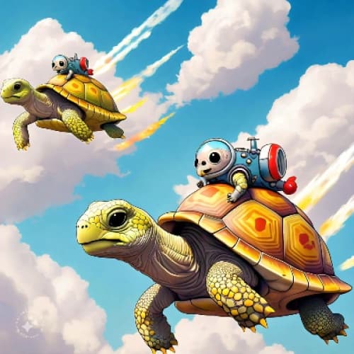Cover for Jetpack Tortoises: Slow and Steady Wins... Eventually!