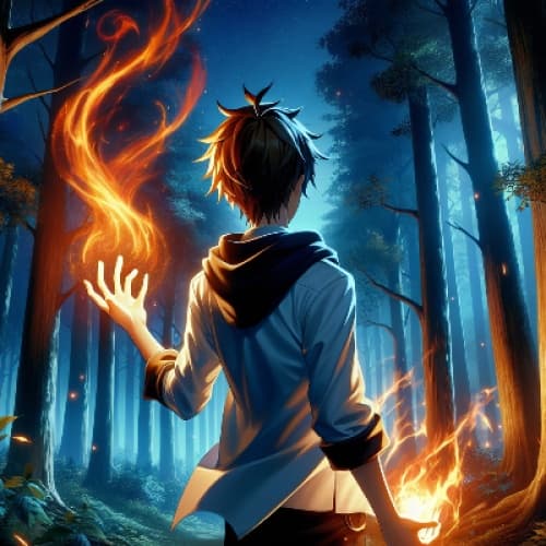 Cover for The boy who hid the flames
