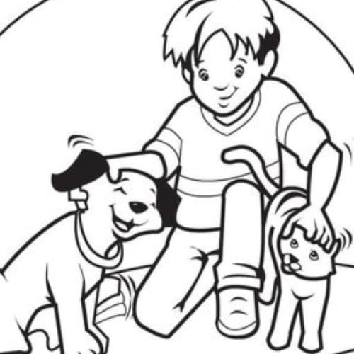 Cover for A Boy, A Dog, and A Cat: A Tale of Friendship and Loss