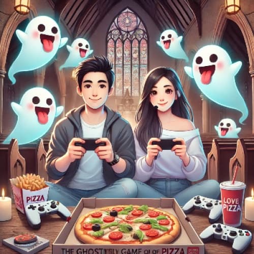 Cover for The Ghostly Game of Love and Pizza