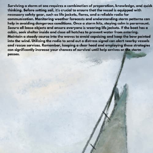 Cover for Surviving a storm at the sea