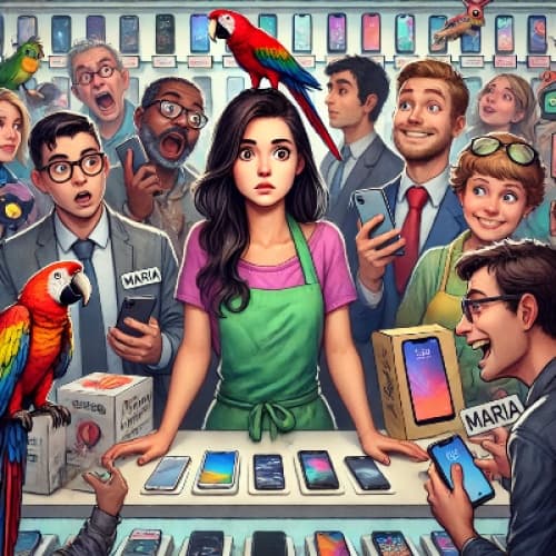 Cover for AI, Chaos, and a Whole Lot of Phones: The Day Maria Survived the Smartphone Frenzy