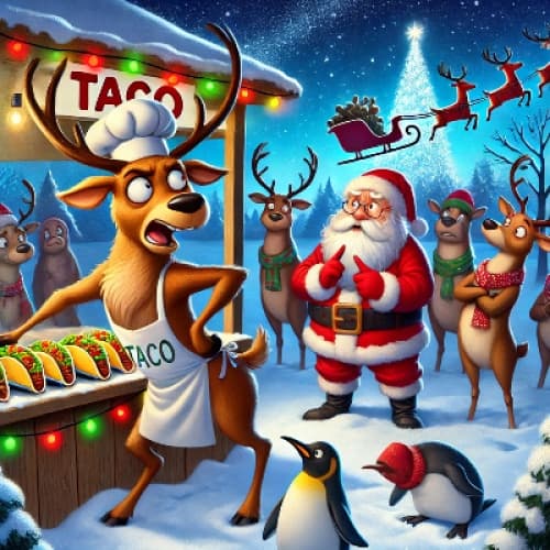 Cover for Santa’s Sleigh and the Case of the Missing Reindeer