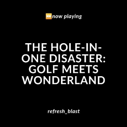 Cover for The Hole-In-One Disaster: Golf Meets Wonderland