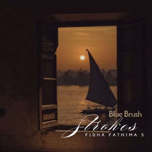 Blue Brush Strokes