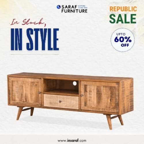 Cover for Solid Wood, Solid Savings: 60% Off Saraf Furniture This Republic Day