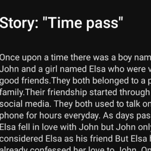 Cover for "Time pass"