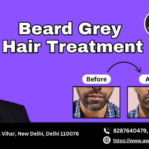 Cover for Grey hair in a beard A comprehensive guide for its treatment