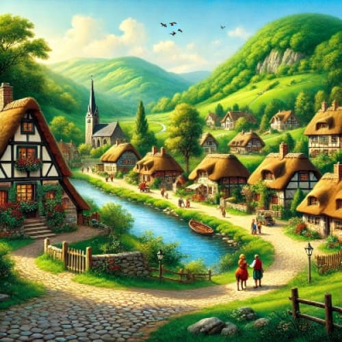 Cover for A village story