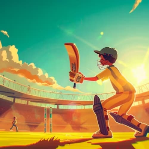 Cover for Cricket!last over