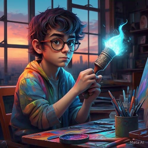 Cover for Benny,s magical paint brush