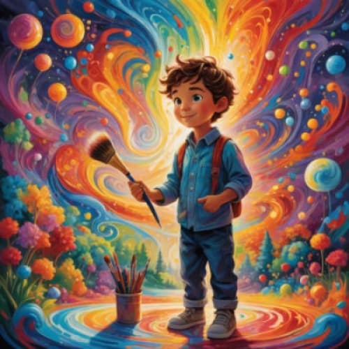 Cover for Benny's magical paint brush