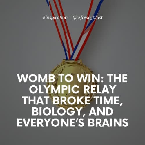 Cover for Womb to Win: The Olympic Relay That Broke Time, Biology, and Everyone’s Brains