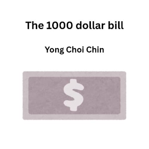 Cover for The 1000 dollar bill