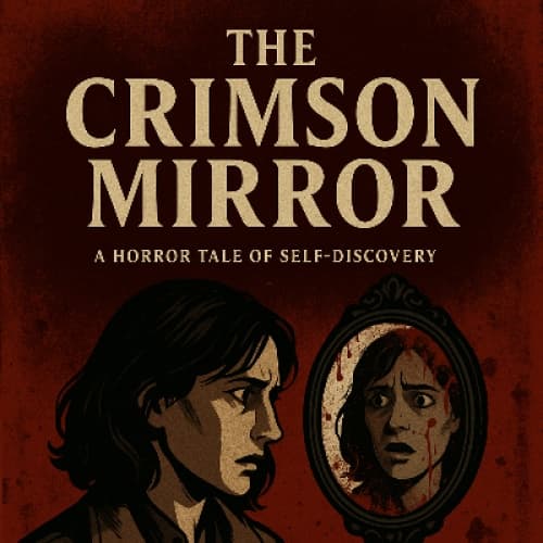Cover for The Crimson Mirror – A Horror Tale of Self-Discovery