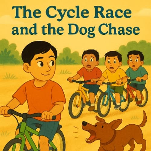 Cover for The Cycle Race and the Dog Chase