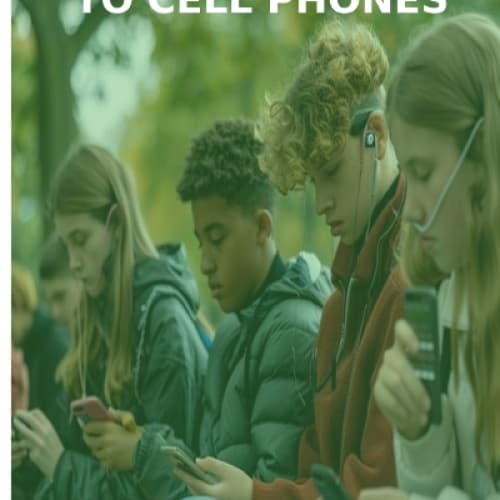 Cover for Children glued to cell phones