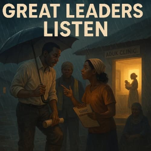 Cover for Great Leaders Listen