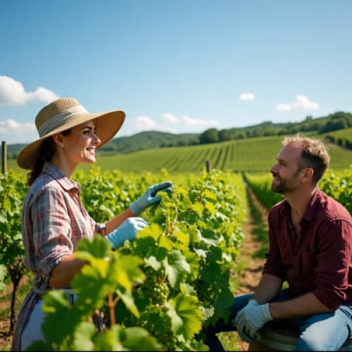 Cover for Love in the Vineyards