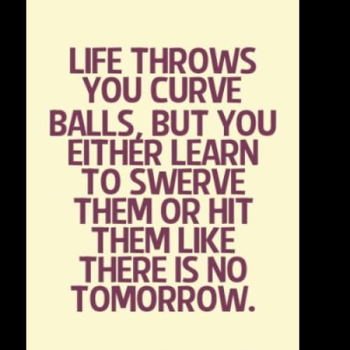 My curveballs