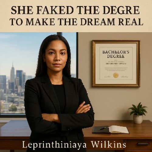Cover for She Faked the Degree to Make the Dream Real