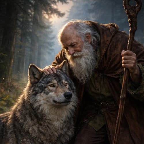 The Wolf’s Embrace: A Tale of Kindness and Redemption.